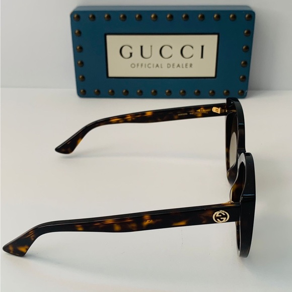 Gucci GG0325S 002 Women Cat-eye Sunglasses in Havana Frame W/brown Gradient Lens - Picture 11 of 14